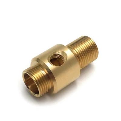 China Industrial Equipment Metal Fabrication CNC Machining Brass Fittings Parts for sale