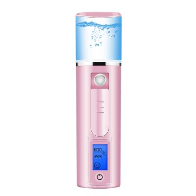 China Hot Selling Moisturizer Small Rechargable Water Replenishing Instrument Usb Facial Mist Sprayer for sale