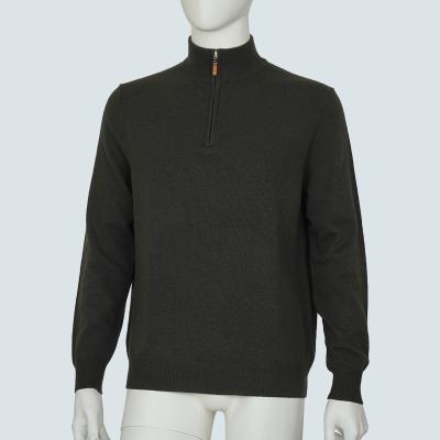 China Anti-wrinkle autumn fashion casual cashmere quarter zipper men's casual wholesale custom sweater for sale