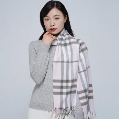 China Wholesale Price Cashmere Scarf Lady Cashmere Scarves 100% Woven Luxury Cashmere Plaid for sale