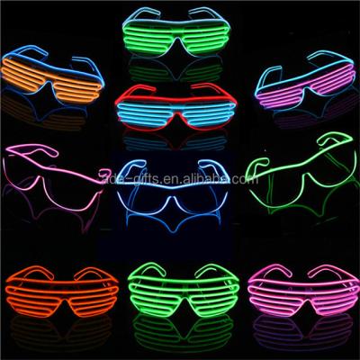 China Christmas Party Decoration Logo Custom Neno Shutter Flasher Glasses For Party Fashion Party Glow Lead Glasses for sale