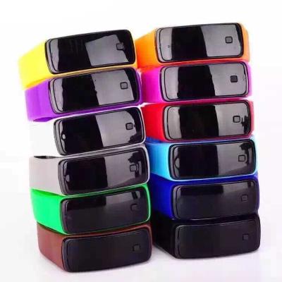 China Wholesale Cheap LED Display Sports Led Digital Display Touch Screen Watch Belt Silicone LED Bracelets Touch Watch Kids Watch for sale