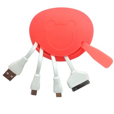 China Cabo de dados bonito elegante de Mickey micro USB, cabo 3,0 de USB do macarronete liso micro à venda