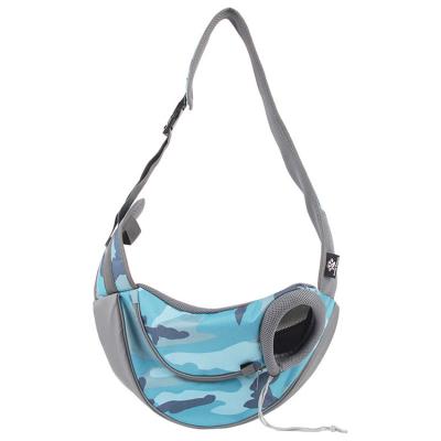 China Camouflage Viable Hands Free Outdoor Adjustable Pet Carrier Bag Shoulder Strap Dog and Cat Sling Carrier Pet Cages for sale