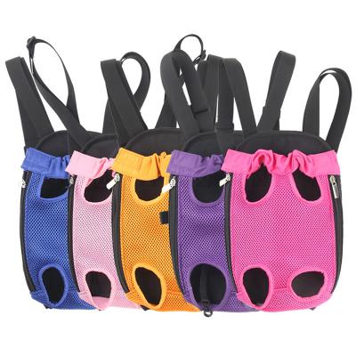 China Custom Sustainable High Quality Pet Front Cat Dog Backpack Travel Bag Legs Pet Bag Carrier Houses for sale