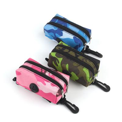 China Viable Separate Multi-Purpose Pet Dispenser Waterproof Oxford Cloth Layer Camouflage Dog Poop Bags Pet Dog Poop Bags for sale