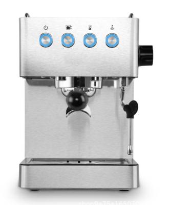 China Hotel Stainless Steel Small Household Semi-automatic Espresso Cappuccino Latte Coffee Machine Italian Commercial Full for sale