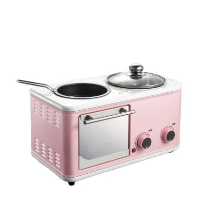 China 2022 high quality modern 3 in 1 household coffee bread maker electric breakfast set toaster 3 in 1 breakfast maker for home for sale