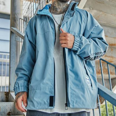 China 2022 Large Size Mens Outdoor Spring Windproof Jacket Waterproof Windproof Polyester for sale