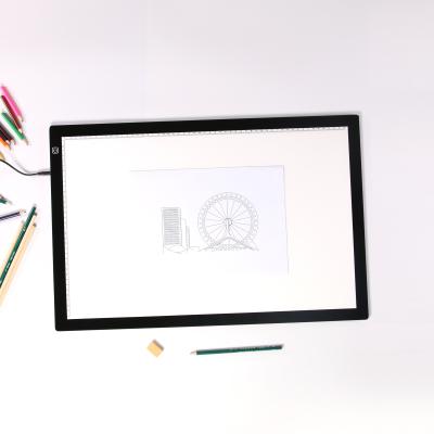 China Dimmable LED Acrylic Ultrathin Touch Control Light Tablet Writing Pad A2 LED Panel Drawing Painting Discovery Light Pad for sale