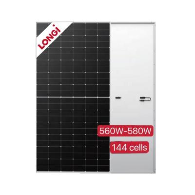 China Pum Longi PV Module Hi-Mo6 Solar Explorer 570W 575W 580W 560W 565W High Efficiency Solar House Roofing System/Solar Panel System for sale