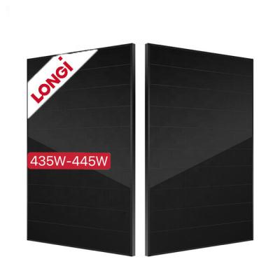 China Longi Hi-Mo Scientific 108 Commercial Cells 6 LR5-54HTB All Black Hpbc Solar Home Panels 440 Watt 435w 445w for sale