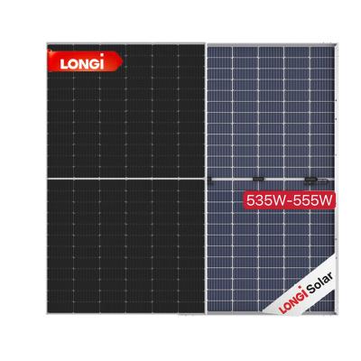 China Longi 144 Solar Panel Half Cell Original535w 540w 545w 550w 550w Mono Solar Panels 182mmx182mm for sale