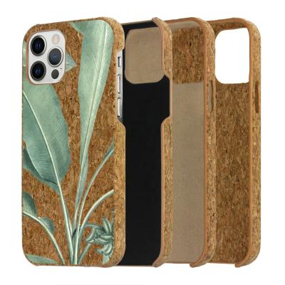 China Eco-friendly Anti-drop Cork Cover Phone Case For iPhone 12 Pro / Max Pro Custom Design Soft Wood Coverings For Samsung s21 Cell Phone Bag for sale