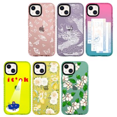 China Shockproof In Solid Color Running Blank Phone Case For iPhone 13 Pro 13 12 11 Shockproof Back Cover Band TPU Impact Mobile Phone Cases Custom for sale