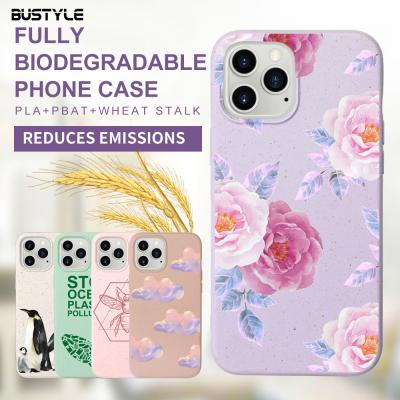 China Hot Sale Anti-fall Wheat Straw Biodegradable Eco Friendly Recycled Phone Case For iPhone XS XR 12 Pro 11 Max Cover for sale