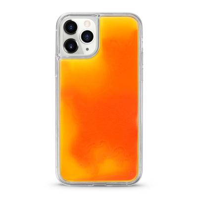 China Fashion OEM Glow Neon Luminous Sand Cell Phone Shell Case Chip Liquid Resistant Cover For iphone x/xs pro xr 11 max for sale