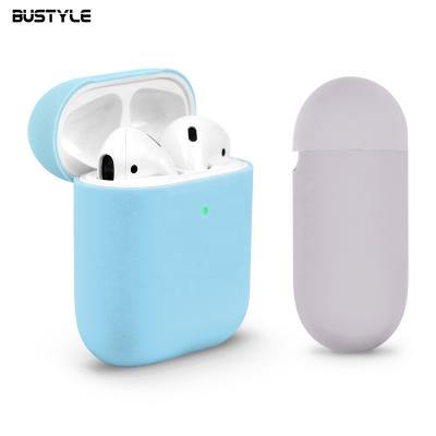 China Eco-friendly 0.9 mm liquid silicone protect case for airpods pro 2 1 custom logo silk print earphone cover case for airpods 3 case for sale