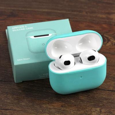 China High Quality Silicone Silicon Material Shockproof Liquid Earphone Cover For Apple Airpods 3 2 1 Protective Slim Custom Case For Airpods Pro Silicone Case for sale