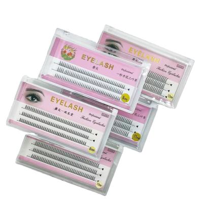 China 8mm-12mm Grafted Eyelashes Soft And High Level Hot Melting Type A Heat Bonded C Eyelash Curling Self-Grafting Expansion for sale