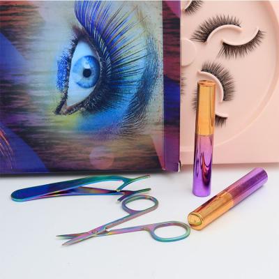 China High Quality Soft And High Level Magnetic Eyelashes Set Magnet Eyeliner Liquid Eyelashes Sets With Eyeliner for sale