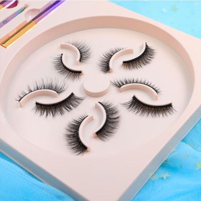 China Soft and high level magnetic eyelashes and magnetic eyeliner set magnet eyelash tweezers sets for sale for sale