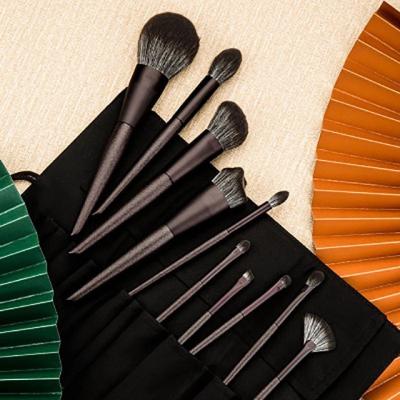 China Angular Blush Lentis Sees Manufacturers 10 Brushes Cosmetic Eyeshadow And Brush Concealer Cosmetic Set Brush for sale