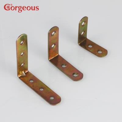 China Wooden Cabinet Or Other Furniture 95*95*18mm Furniture Base Plate Angle Metal Flat Bracket for sale