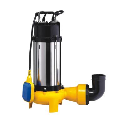 China With Cutting Blade Durable Automatic control electric submersible sludge waste water sewage centrifugal grider pump with float switch for sale