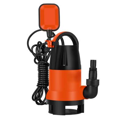 China Portable Plastic Electric Submersible Pump Clean and dirty Water Pump With Float Switch Flood Drain Garden Pond Pump for sale