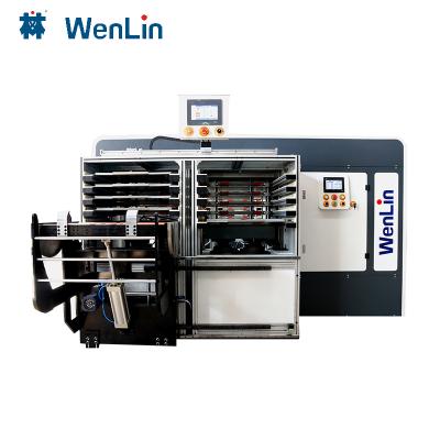 China Wenlin Factory Direct Selling Full Auto Card Press Laminator PVC ID Card Plastic Laminating Machine for sale