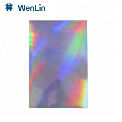 China New Moisture Proof Card Making Material PVC Rainbow Colorful Plastic Sheet for sale