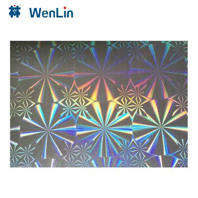 China Card Materials Customize Logo 3d Hologram Coated Film Overlay For ID Card Making for sale