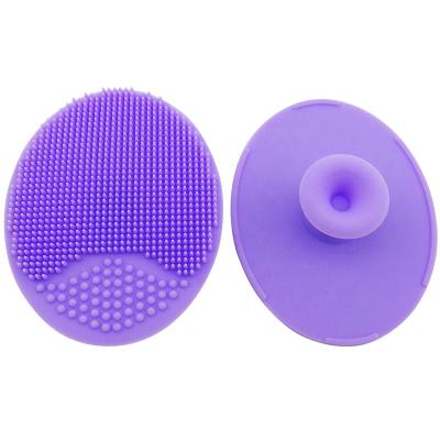 China Home Use+office+travel Round Customized Color Facial Cleaner Silicone Face Brush for sale