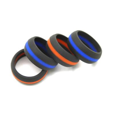 China China Fashion Couple Silicone Finger Ring Men Wedding Band for sale