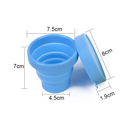 China Viable Free Portable Collapsible Collapsible Collapsible Cup Silicone Travel Cup BPA Travel Bottle Travel Mug Water Cup for sale