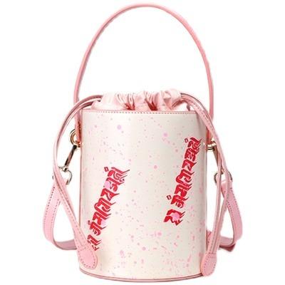 China Leather tooling craft New arrival famous designed women  genuine leather  round bag 2022 with paste paint craft for ladies for sale