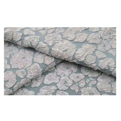 China Embossed Yarn Shrink-Resistant Yarn-dyed Soft Hanging Polyester Jacquard Fabric for sale