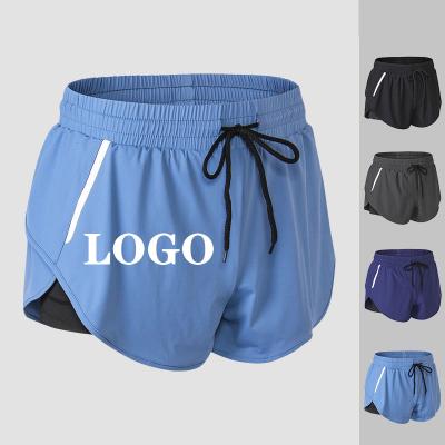 China Women's Outdoor Running Quick Dry Athletic Breathable Drawstring Fitness Custom Shorts for sale