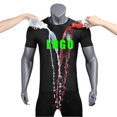 China Custom Men's Breathable Logo Printing Blank Sports Waterproof Shorts Sleeves T-Shirt QUICK DRY QUICK DRY for sale