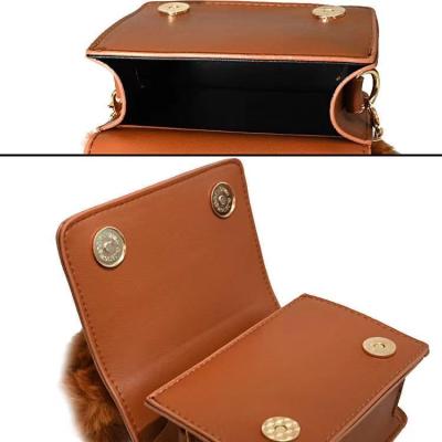 China Famous Brands Luxury Daily Fur Daily Lifestyle PU And Purses Leather Cross - Body Tote Bag Hand Bag for sale