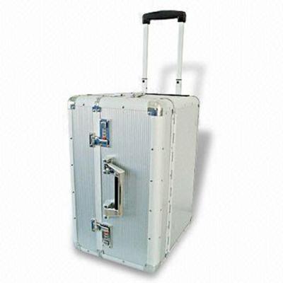 China New Luggage Trolley Aluminum Case Wheeled Suitcase With Wheels Quality Drawbar Aluminum Waterproof Box for sale