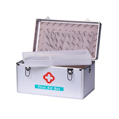 China Portable Daily Home Care Aluminum Medical Case Out Of Door Travel Survival First Aid Box for sale