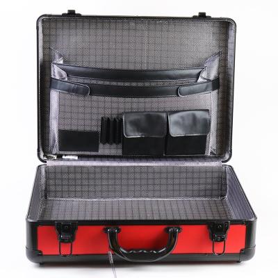 China Large Lockable Durable Aluminum Briefcase Carry Case Utility Aluminum Case Hard Professional Waterproof Shockproof for sale