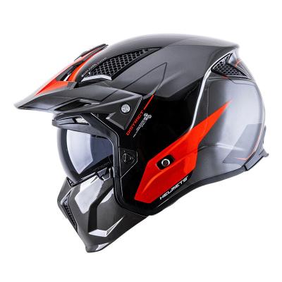 China New Motorcycle ABS Motorcycle Personality Full Face Male Road Helmet Accessories Promotional Cross-Country Helmet for sale