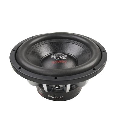 China Best Product 12 Inch 1300W 4ohm Basket Subwoofer Luxury Aluminum Car Speaker from Soway with Max Power 2600W for sale