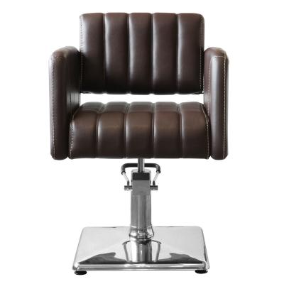 China Classic New Arrival 360 Degree Rotate Barber Shop Beauty Salon Styling Chair With Headrest Gold for sale