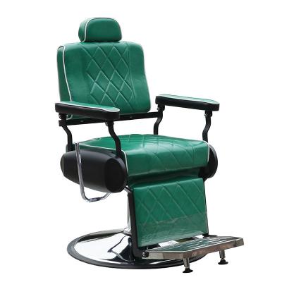 China Classic Heavy Duty Vintage Headrest Hydraulic Styling Barber Hair Cut Chair Beauty Equipment for sale