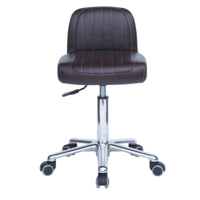 China Low Swivel Aluminum/Plastic Professional Classic Barber Stool Hair Stylist Stools for sale