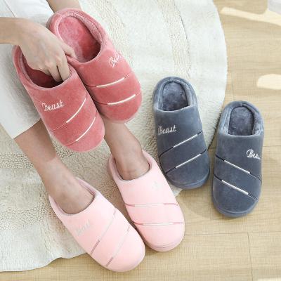 China 2022 Trend Fashion Cotton Cloth Women Slipper High Quality Comfortable Non-slip Thick Winter PVC Ladies Shoes Popular Sneakers for sale